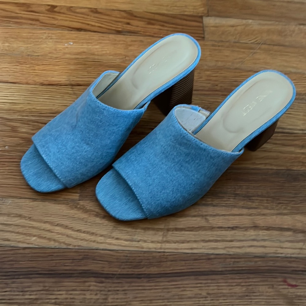 Blue Sandal Heels - Size 10